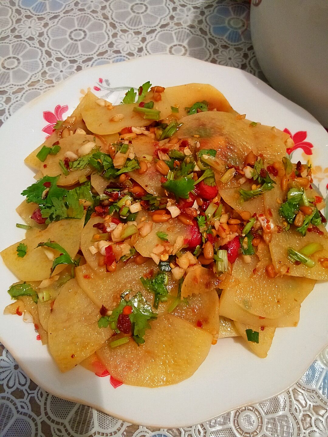 Chinese Spicy Potato Salad