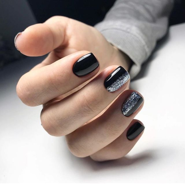 56 Charming Black Nail Art Designs To Try This Winter - Page 26 of 56 ...