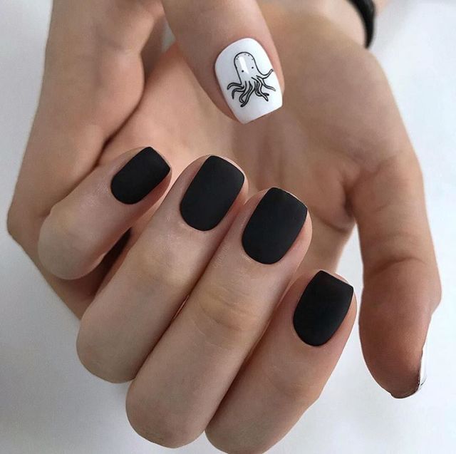 56 Charming Black Nail Art Designs To Try This Winter - Page 41 of 56 ...