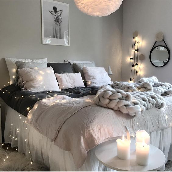 cozy bedroom ideas; bedroom decor ideas for teens; Small and warm cozy bedroom ideas; DIY cozy bedroom decor; boho bedroom decor; Pink and grey bedroom;Minimalist home design.