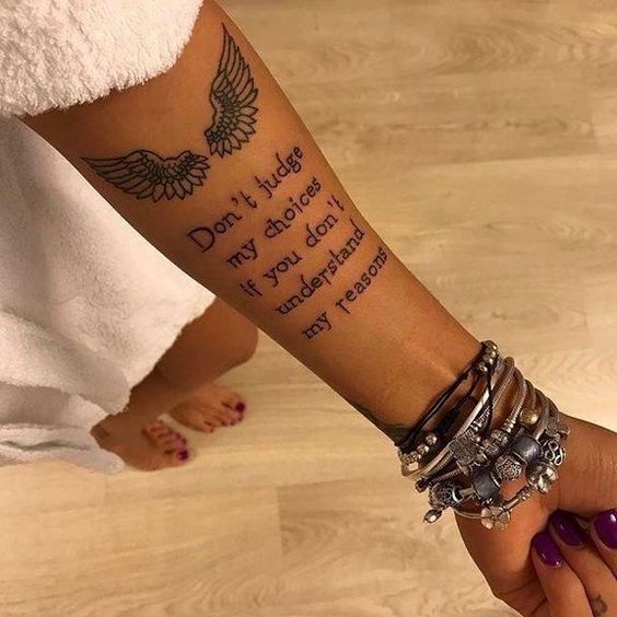 67 Inspirational Tattoo Quotes For Women Page 9 Of 67 Kornelia