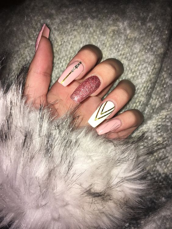 70+ Newest Coffin Acrylic Nail Art Designs 2019 - Page 16 of 72 ...