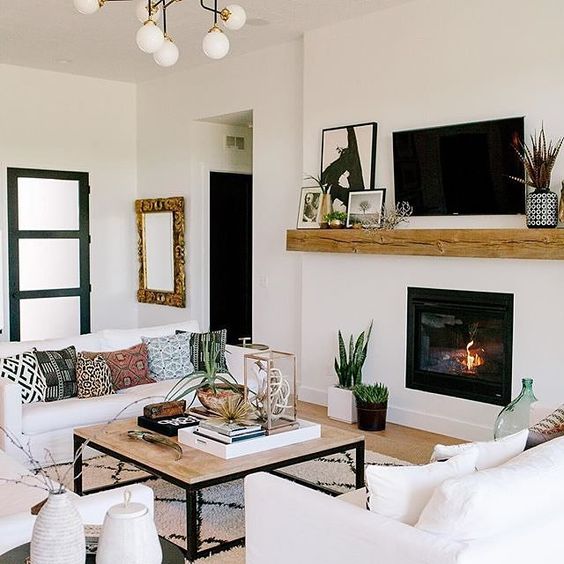 Bright living room ideas; cozy living room decors; white living room; modern living room.