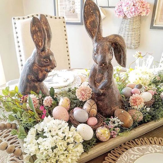 40+ Beautiful Easter Table Centerpieces Home Decoration Ideas