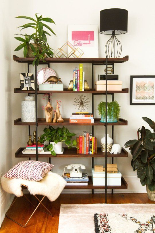 60+ Simple But Smart Shelves Decorations for Living Room Storage Ideas