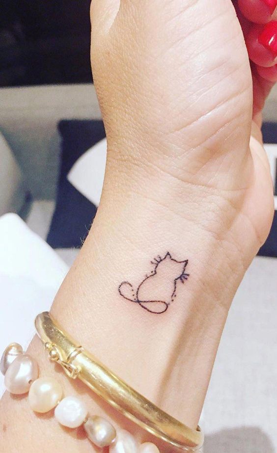 cute cat tattoos, cute tattoo ideas