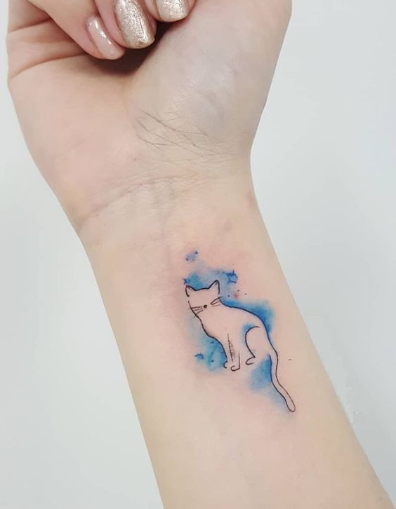 cute cat tattoos, cute tattoo ideas