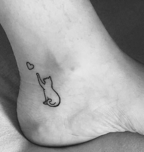 cute cat tattoos, cute tattoo ideas