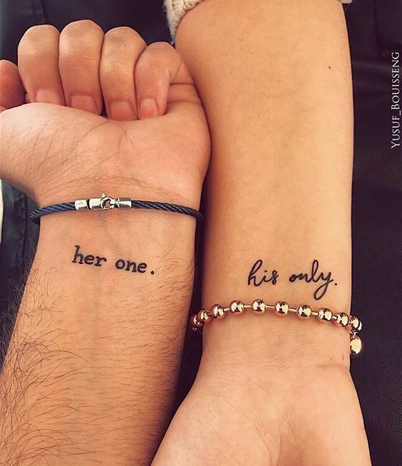 38 Inspiring Couple Tattoo For Your Perfect Match tattoos, couple tattoos,  tattoo ideas,small tattoo
