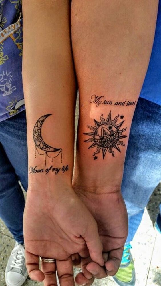 38 Inspiring Couple Tattoo For Your Perfect Match tattoos, couple tattoos,  tattoo ideas,small tattoo